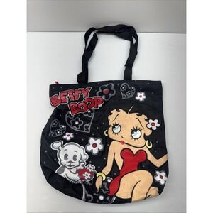 VintBetty Boop Tote Bag Carrying Bag 14" X 14" Canvas Collectible Puppy Love